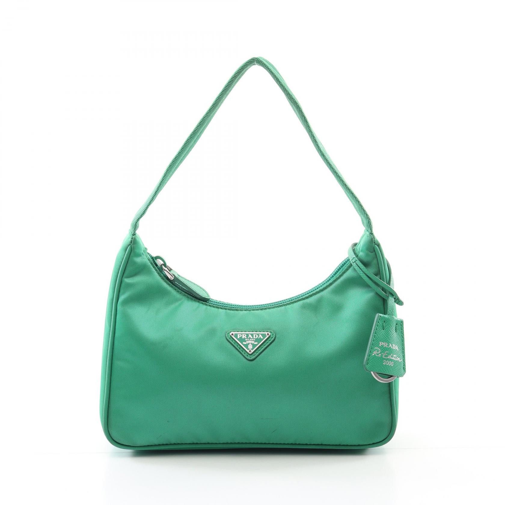 Prada Prada Prada Re-Edition 2000 TESSUTO Nylon Saffiano Leather Handbag Leather Handbag 1NE515 Size ONE SIZE - 1 Thumbnail