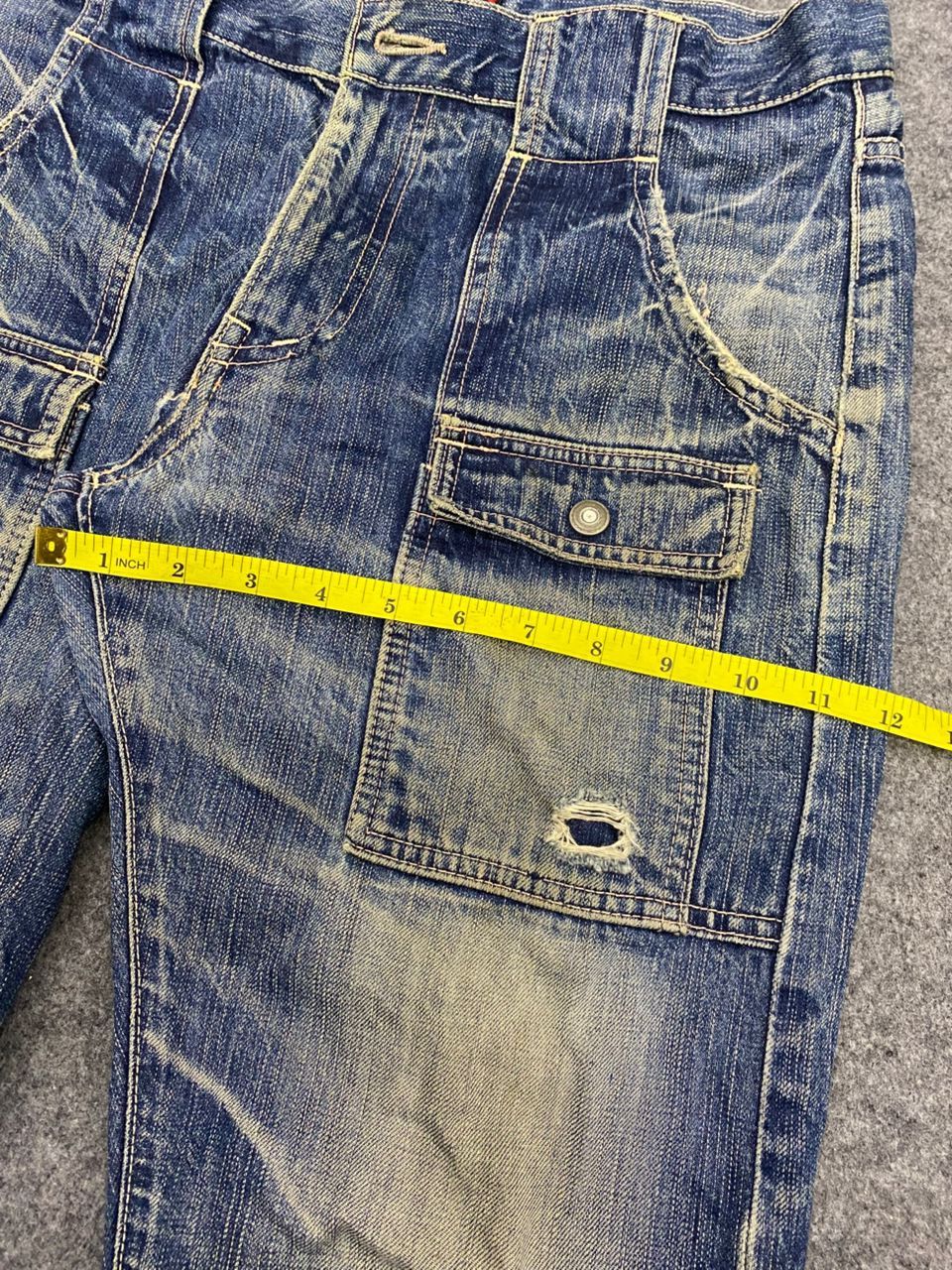 Japanese Brand 💥Vintage Johnbull Kojima Bushpant Distressed Denim Size US 34 / EU 50 - 6 Thumbnail