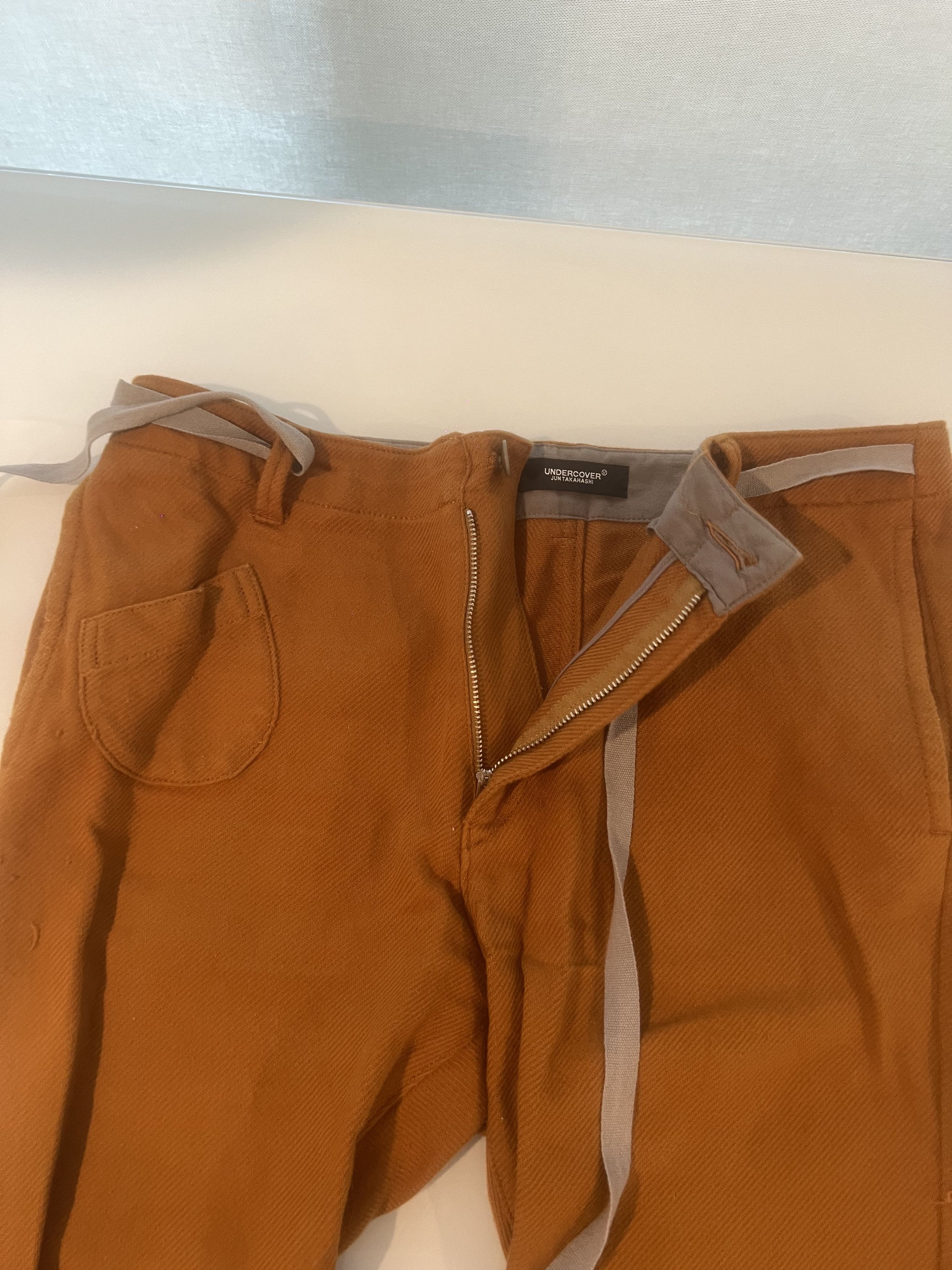 Undercover Undercover Tan with Grey Waist Tie Cropped Pants Size US 30 / EU 46 - 7 Thumbnail
