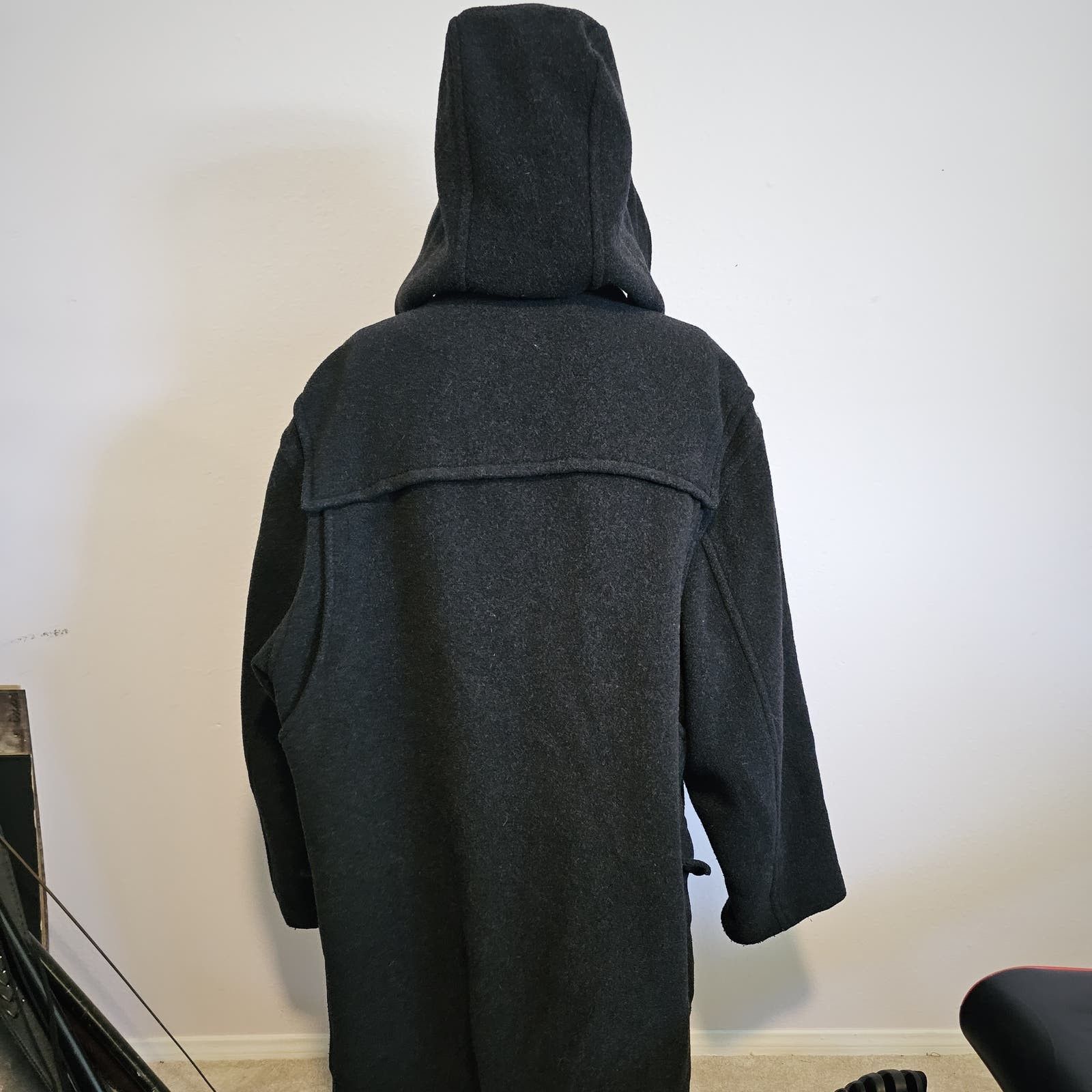 image of Mcgregor Coordinated Sportsman Hooded Wool Jacket. Size 52 in Grey, Men's