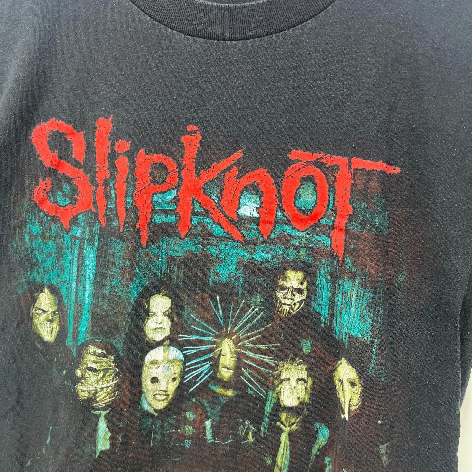 Vintage Vintage Slipknot Sun Faded Y2K T-Shirt Medium Band Size US M / EU 48-50 / 2 - 3 Thumbnail