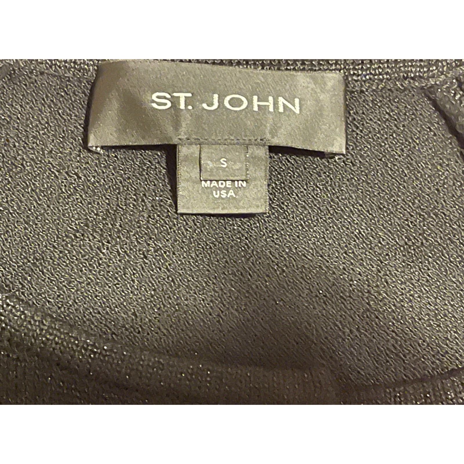 St. John St. John Graphic Print Sweater Cardigan Scoop Neck Embroidered & Sequin Accents Sz Small Womens） Size S / US 4 / IT 40 - 3 Thumbnail