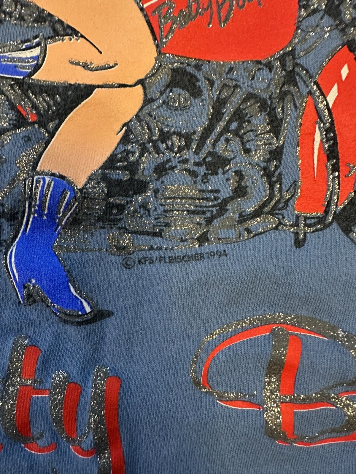 Vintage Diamond Dust Vintage 1994 Large Betty Boop TShirt Motorcycle Size US L / EU 52-54 / 3 - 2 Thumbnail
