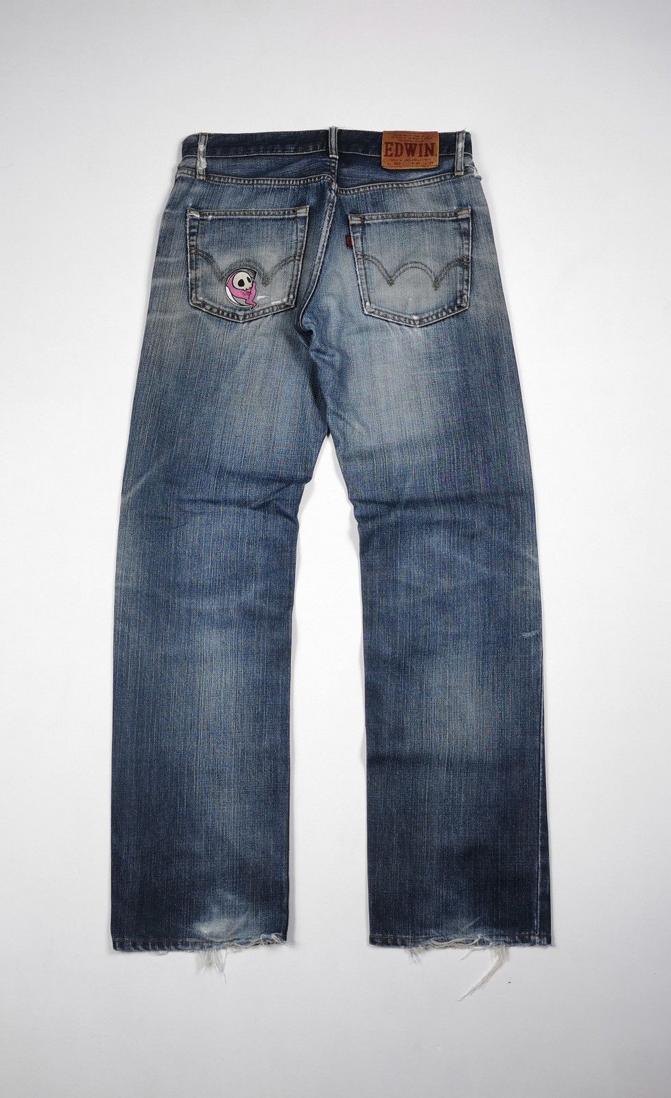 Edwin Skull patches Edwin 503 Distressed Jeans Size US 31 - 7 Thumbnail