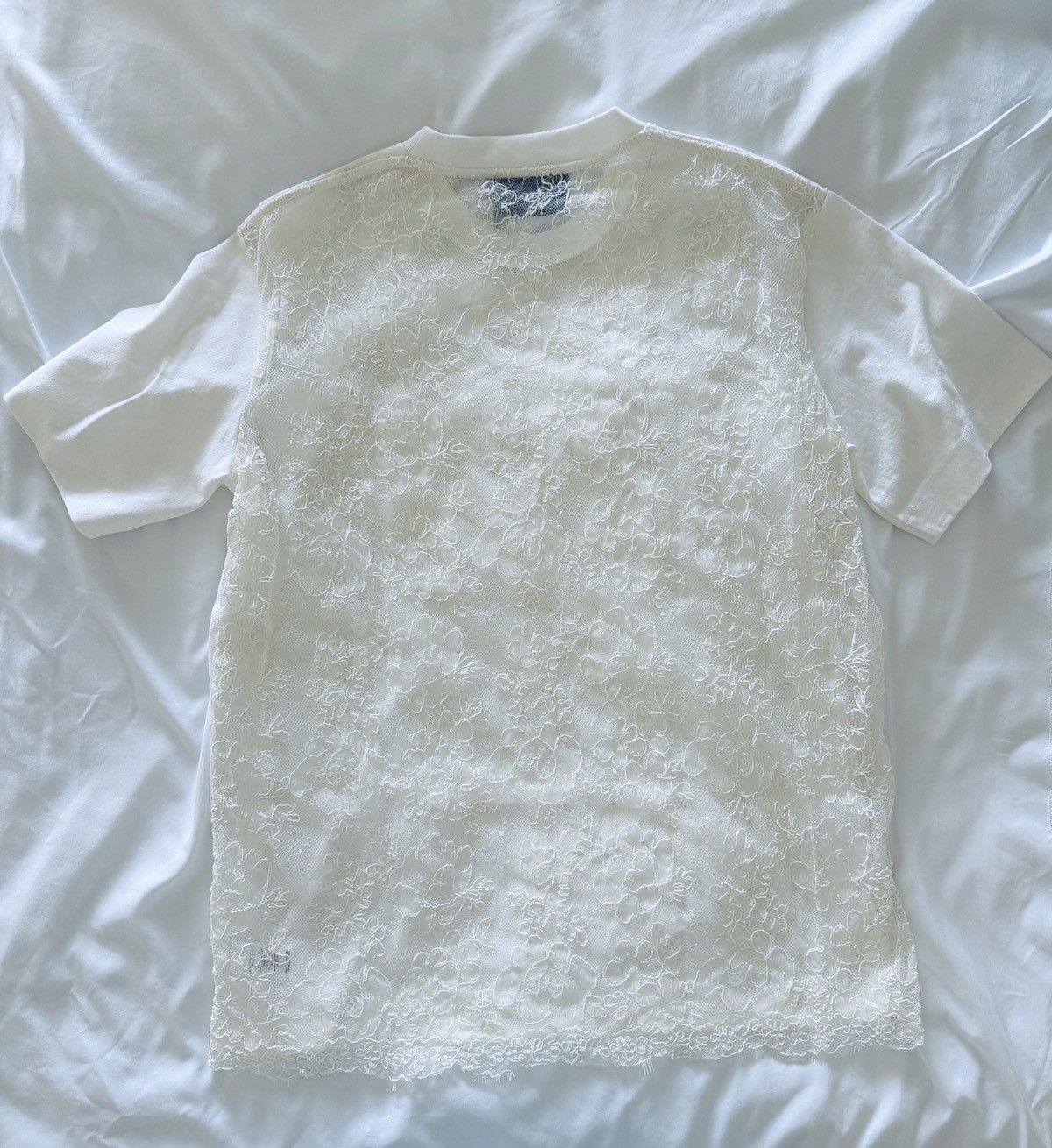 Simone Rocha SIMONE ROCHA Lace Panel Tee Jersey Top Size US S / EU 44-46 / 1 - 7 Thumbnail