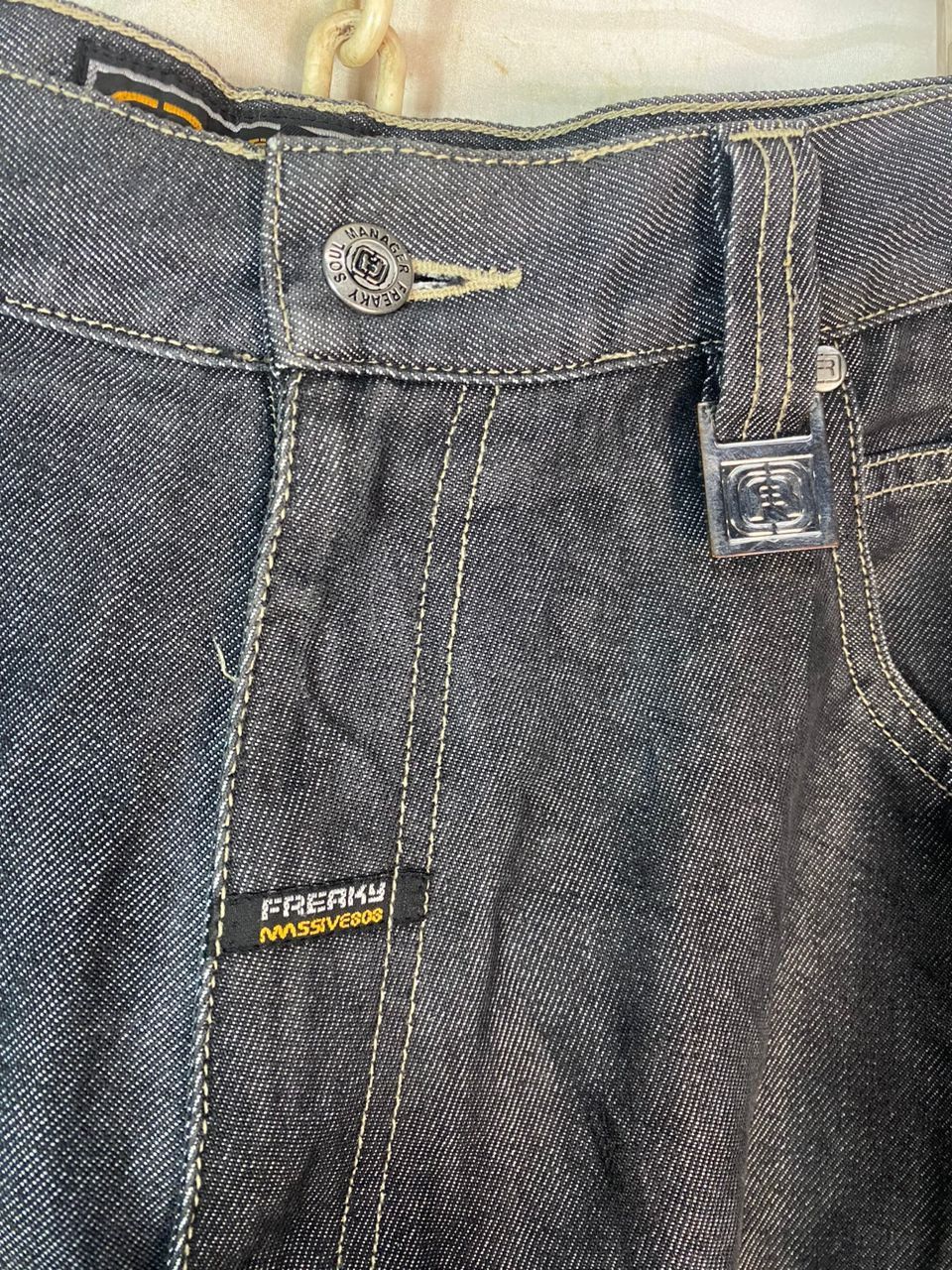 Other Freaky massive distressed denim baggy cargo pants Size US 36 / EU 52 - 5 Thumbnail