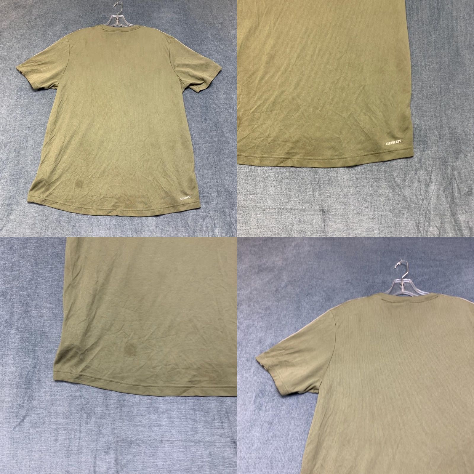 Adidas Adidas Acronym T-Shirt Mens Large Olive Green 3 Stripes Logo Casual Outdoor Tee Size US L / EU 52-54 / 3 - 9 Thumbnail