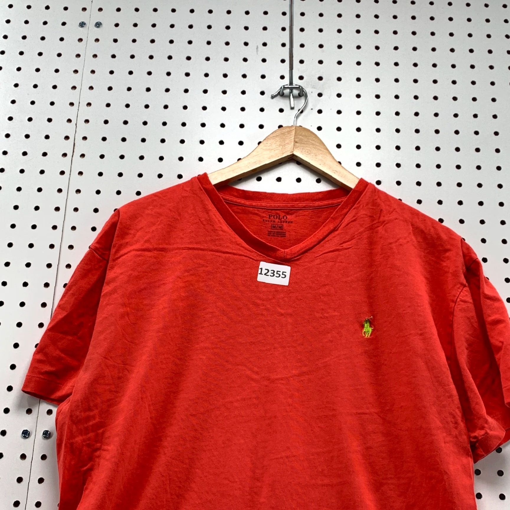 Polo Ralph Lauren VINTAGE Polo Ralph Lauren Shirt Adult M Short Sleeve Orange Yellow Pony Logo Embroidered 90s Mens Girls Size US M / EU 48-50 / 2 - 6 Thumbnail