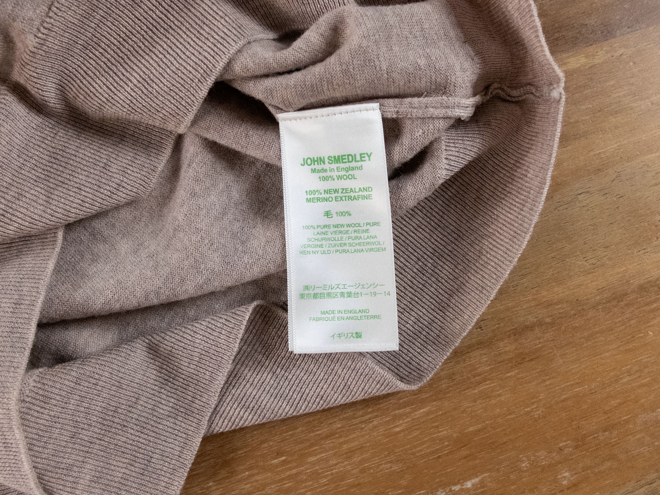 John Smedley JOHN SMEDLEY Cherwell fawn beige wool turtleneck sweater XL Size US XL / EU 56 / 4 - 8 Thumbnail