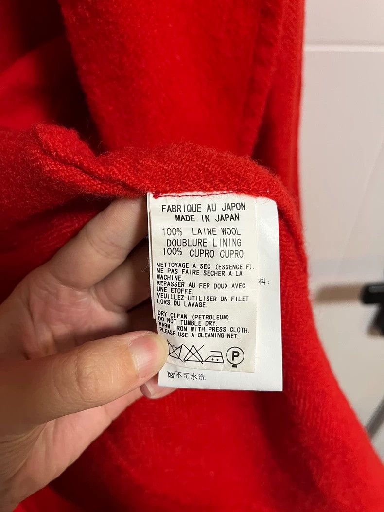 Y's Y's Wool Horn Button Red Coat Size US S / EU 44-46 / 1 - 4 Thumbnail