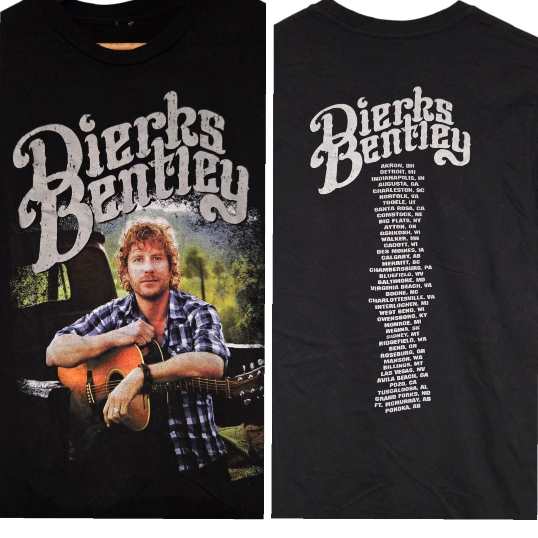 Olive Dierks Bently Live Concert Tour T Shirt Black Size S Men T-Shirt Music Band Countries Size US S / EU 44-46 / 1 - 2 Thumbnail