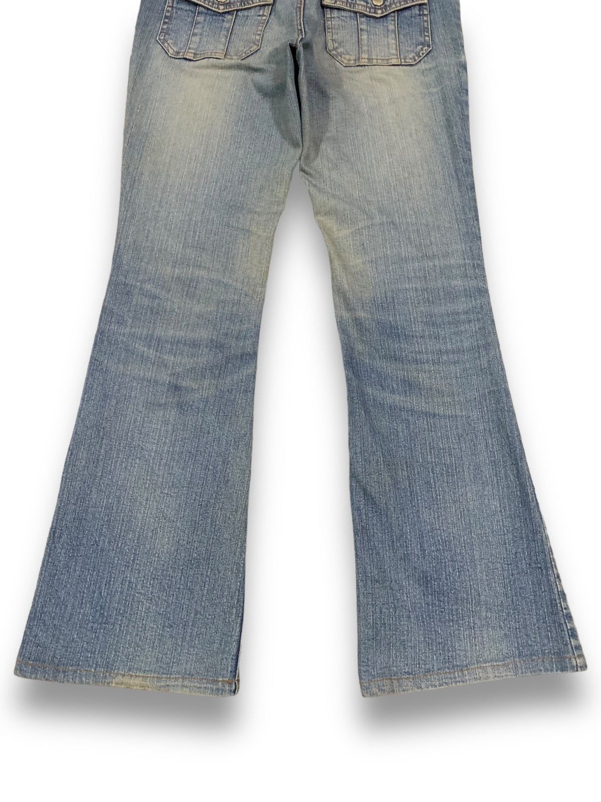 Hysteric Glamour Vintage Japanese Brand Mud Wash Low Rise Flare Bush Jeans Size US 29 - 13 Thumbnail