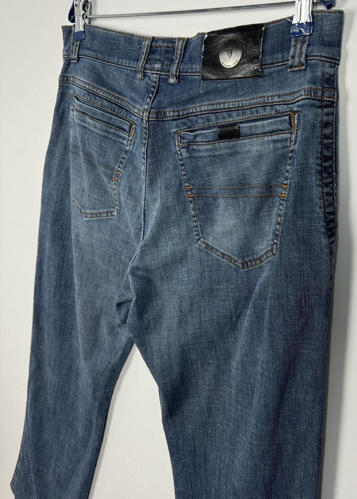 Designer Trussardi Denim Cotton Boot Pant Jeans Size US 34 / EU 50 - 15 Thumbnail
