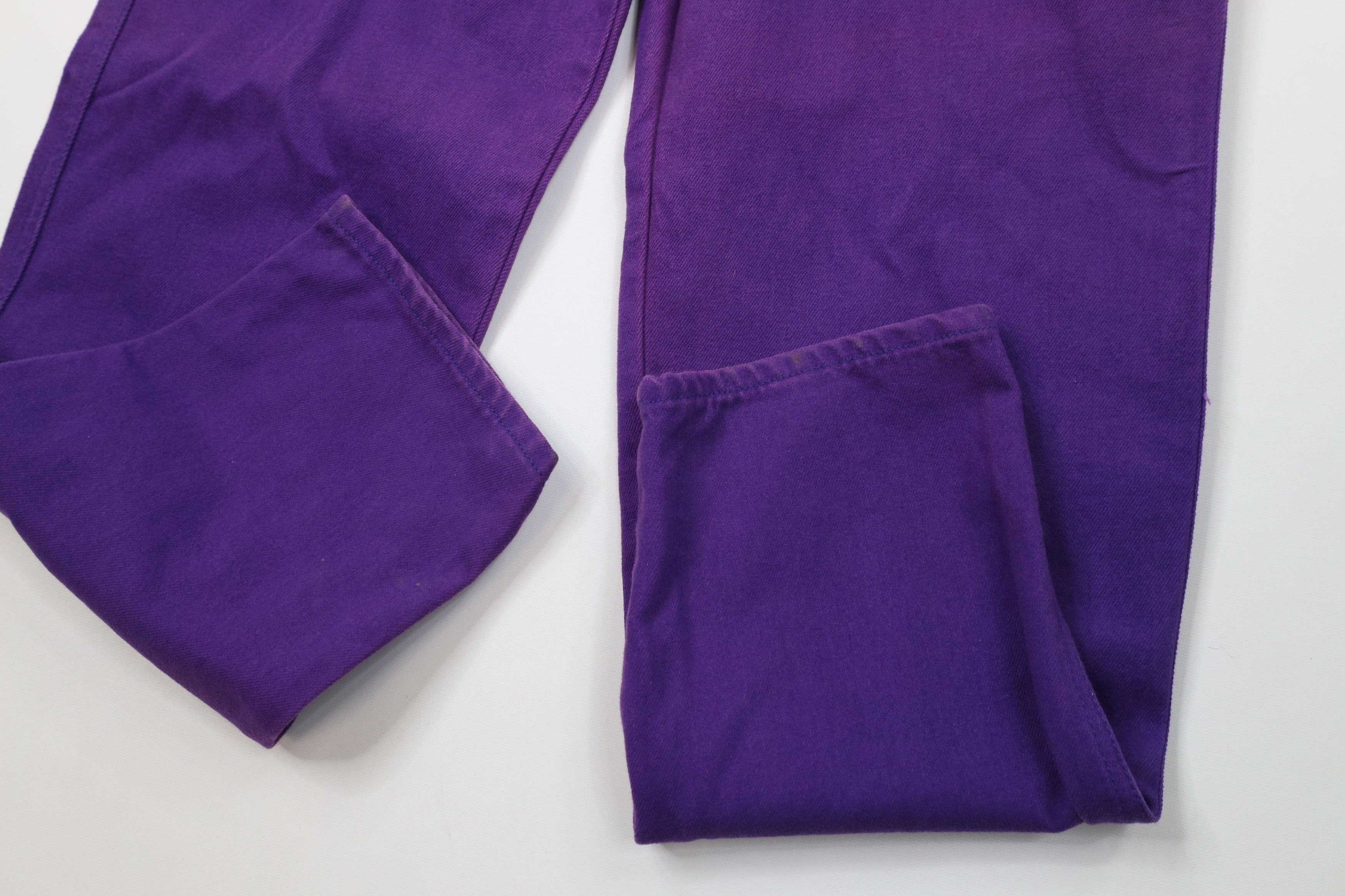 Vintage Deadstock Vintage 90s Streetwear Jeans Purple Cotton Size US 32 / EU 48 - 5 Thumbnail