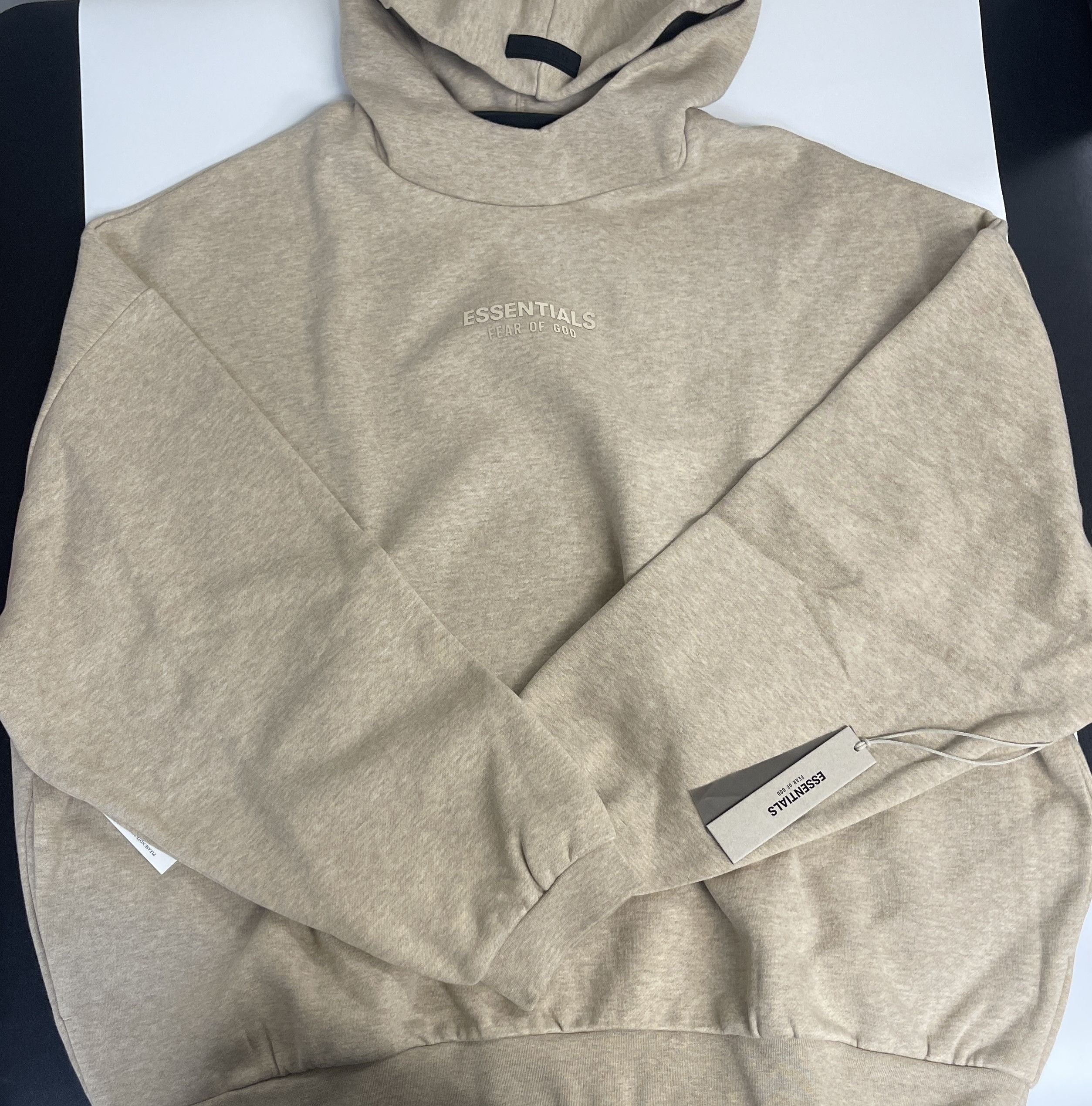 Fear of God 🔥🔥Fear of God Essentials Hoodie Gold Heather Sz(XL) Size US XL / EU 56 / 4 - 5 Thumbnail