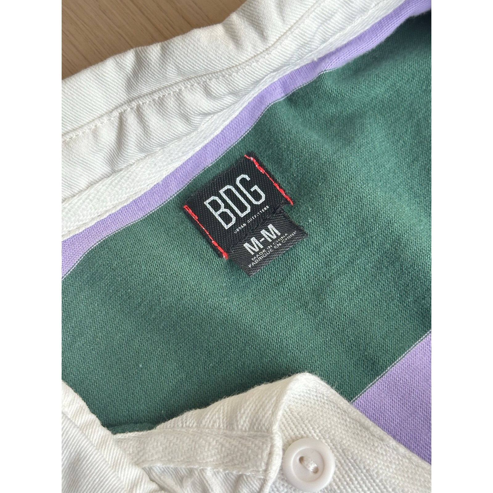 Bdg BDG Women's Purple and Green Striped Rugby Shirt - Size M Size M / US 6-8 / IT 42-44 - 5 Thumbnail