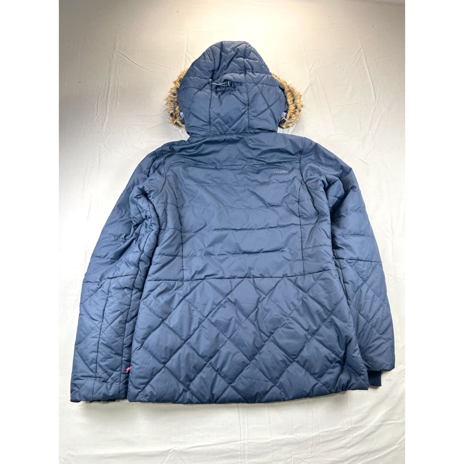 The North Face The North Face Puffer Jacket Womens Small P Navy Hooded Quilted Coat Blue - 550 Fill Down Fur Trim - Zip Front - Casual Winter Outdoor Jacket (Women) Size S / US 4 / IT 40 - 6 Thumbnail