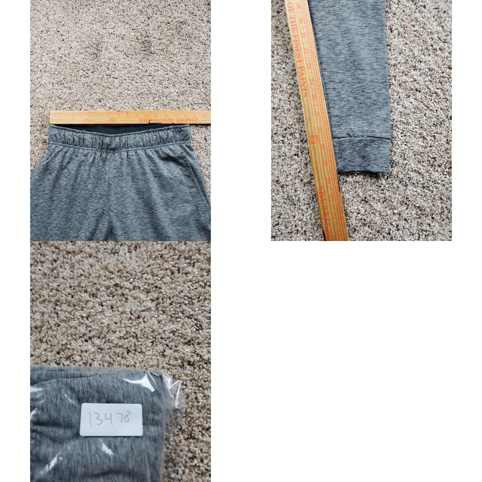 Nike Nike Dri-FIT Yoga Pants Womens S Gray Joggers Tapered Pocketless Stretch Size 28" / US 6 / IT 42 - 8 Thumbnail