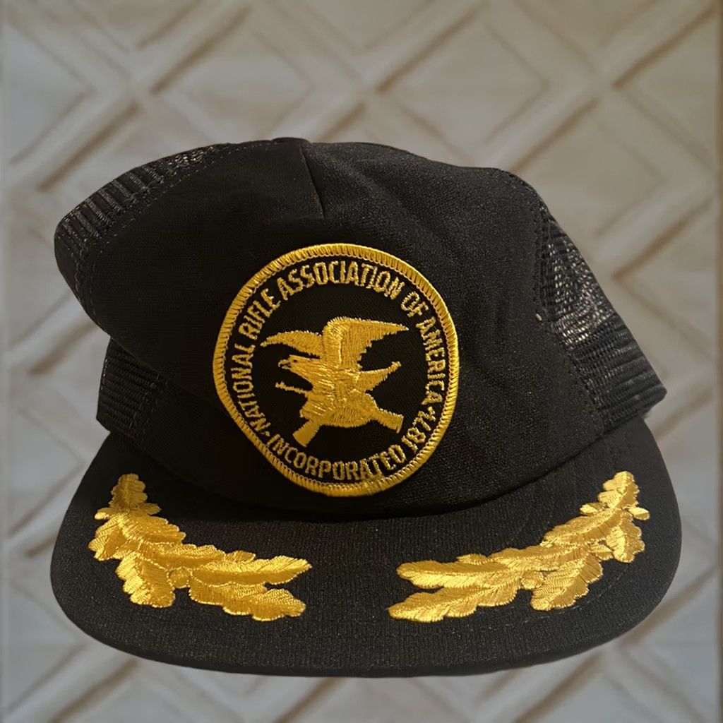 Vintage NRA Incorporated 1871 Snapback Trucker Hat Cap HaT Black Adjustable Snapback Trucker Hat Mens Womens Boys Girls Size ONE SIZE - 1 Thumbnail
