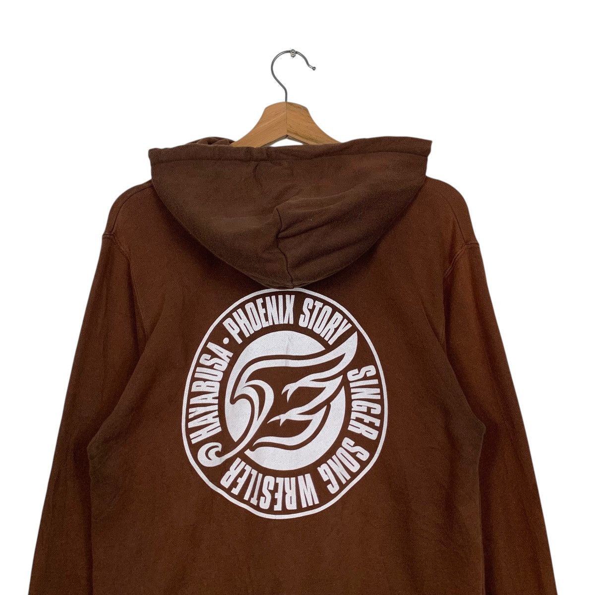 Japanese Brand HAYABUSA PHOENIX STORY Big Logo Zipper Hoodies #1614-C72 Size US M / EU 48-50 / 2 - 2 Thumbnail