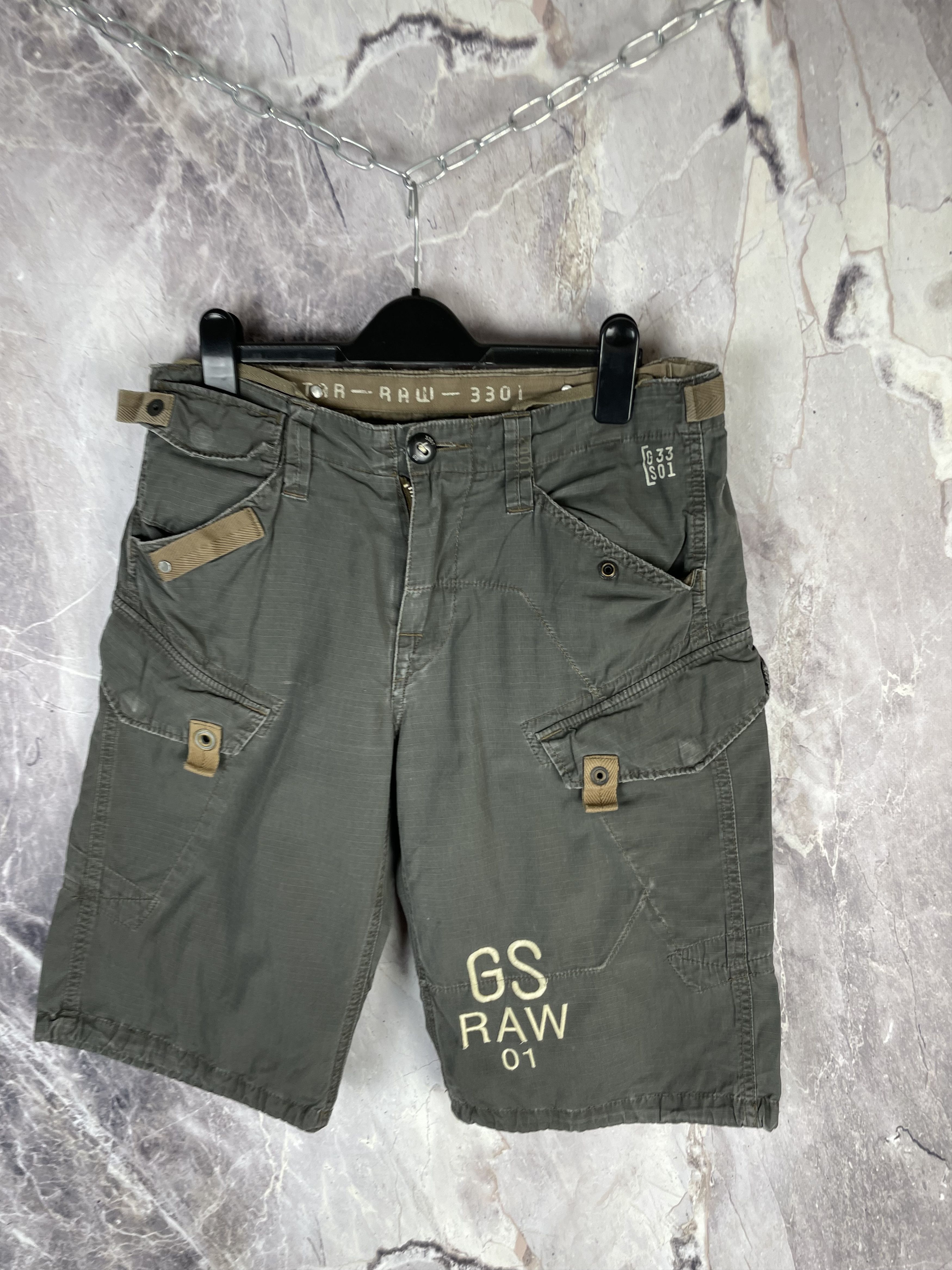 G-Star Vintage G-Star Cargo Shorts Size US 31 - 3 Thumbnail