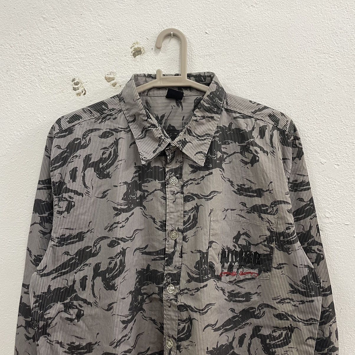 Japanese Brand × Vintage 🔥🇯🇵Underground Incident Motive Big Logo Buttons Shirts Size US L / EU 52-54 / 3 - 4 Thumbnail