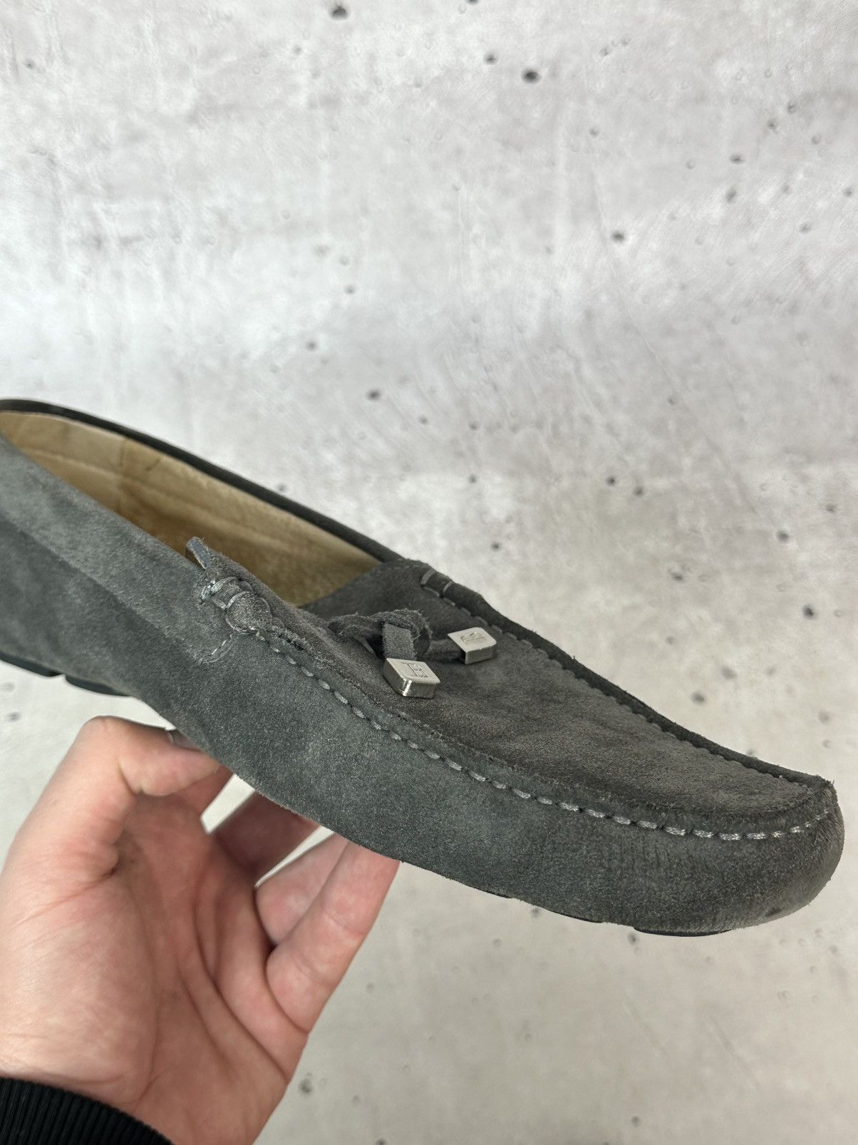 Balmain Balmain Paris Suede Grey Men’s Moccasin Shoes Size US 11 / EU 44 - 11 Thumbnail