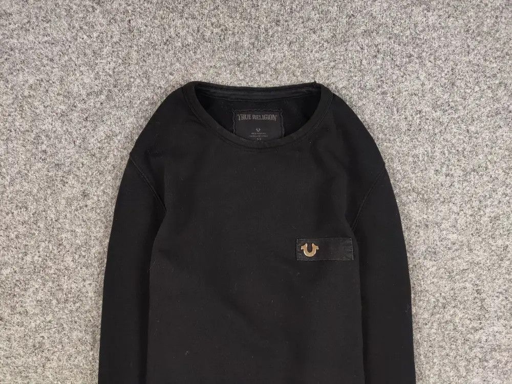True Religion True Religion Crew Fleece mtl Crewneck Black Sweatshirt Size US S / EU 44-46 / 1 - 2 Thumbnail