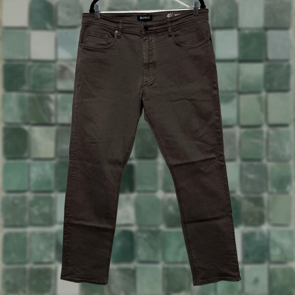 Vintage BlankNYC Jeans Slim Straight Zip Fly Brown 40x31 Mens NWT Wooster Slim Fit Size 40 Inseam 31 Brown Jeans Mens Slim Straight Zip Fly NWT BlankNYC Size US 40 / EU 56 - 1 Thumbnail