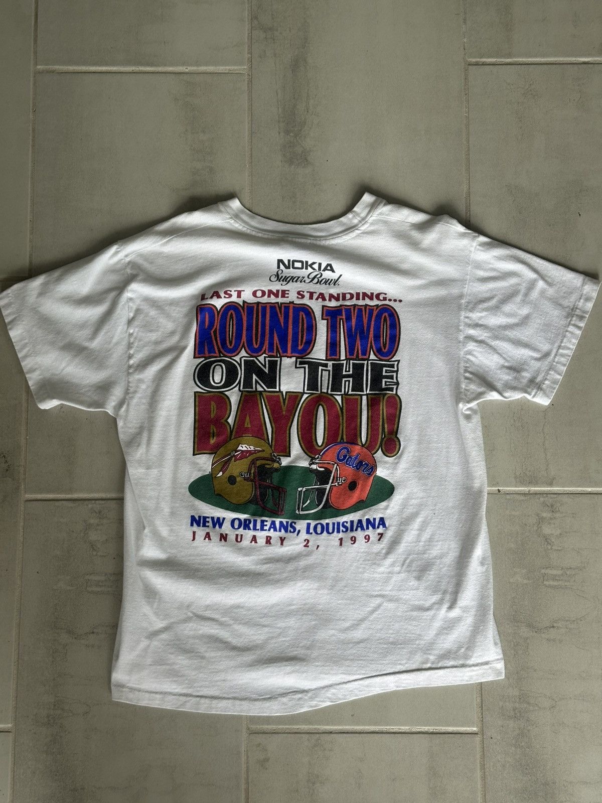 Vintage 1997 Nokia Sugar Bowl - Round Two T-Shirt Size US M / EU 48-50 / 2 - 1 Thumbnail