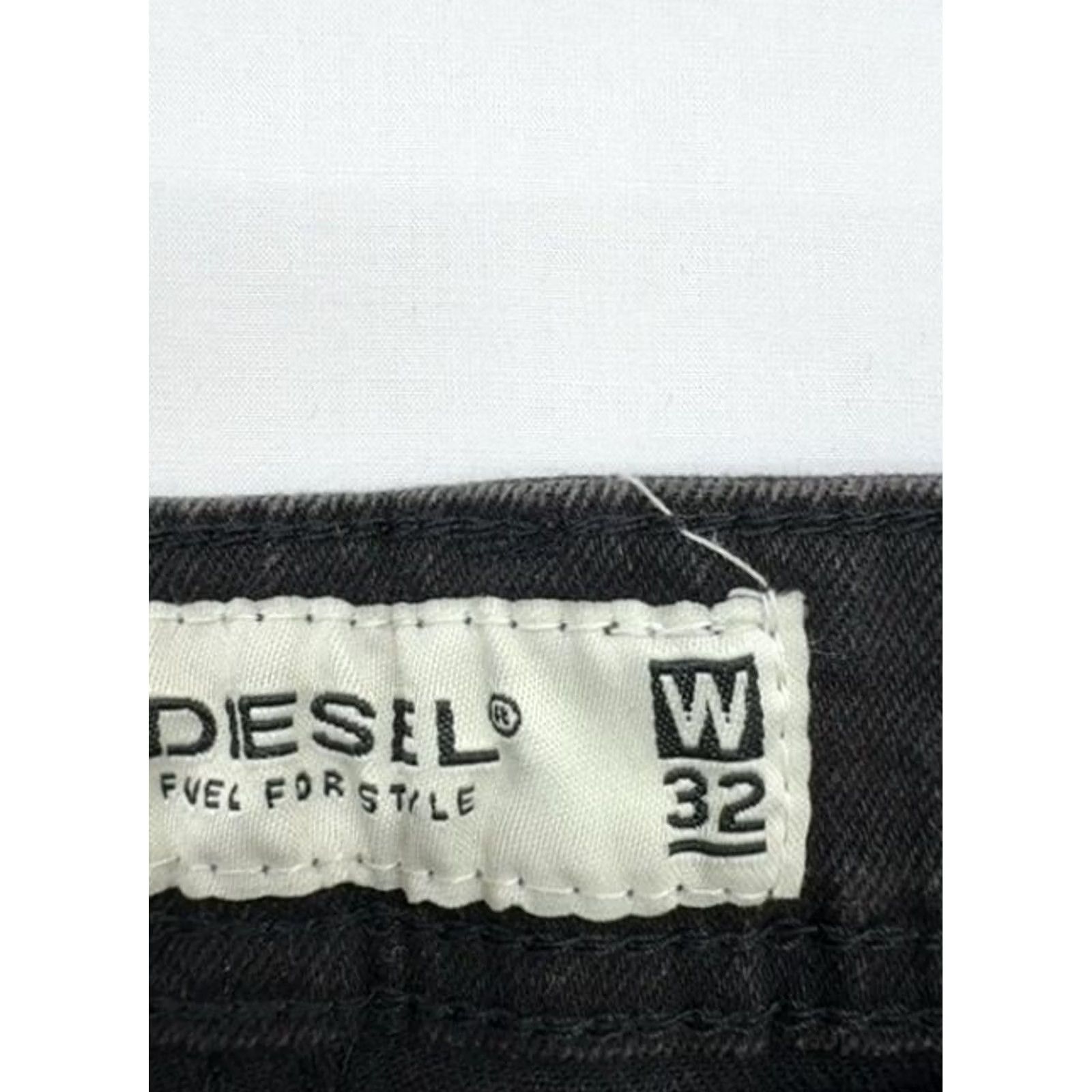 Diesel Diesel Black Straight Jeans W32 Button 5-Pocket Logo Patch Mens Jeans Black 32 Size US 32 / EU 48 - 3 Thumbnail