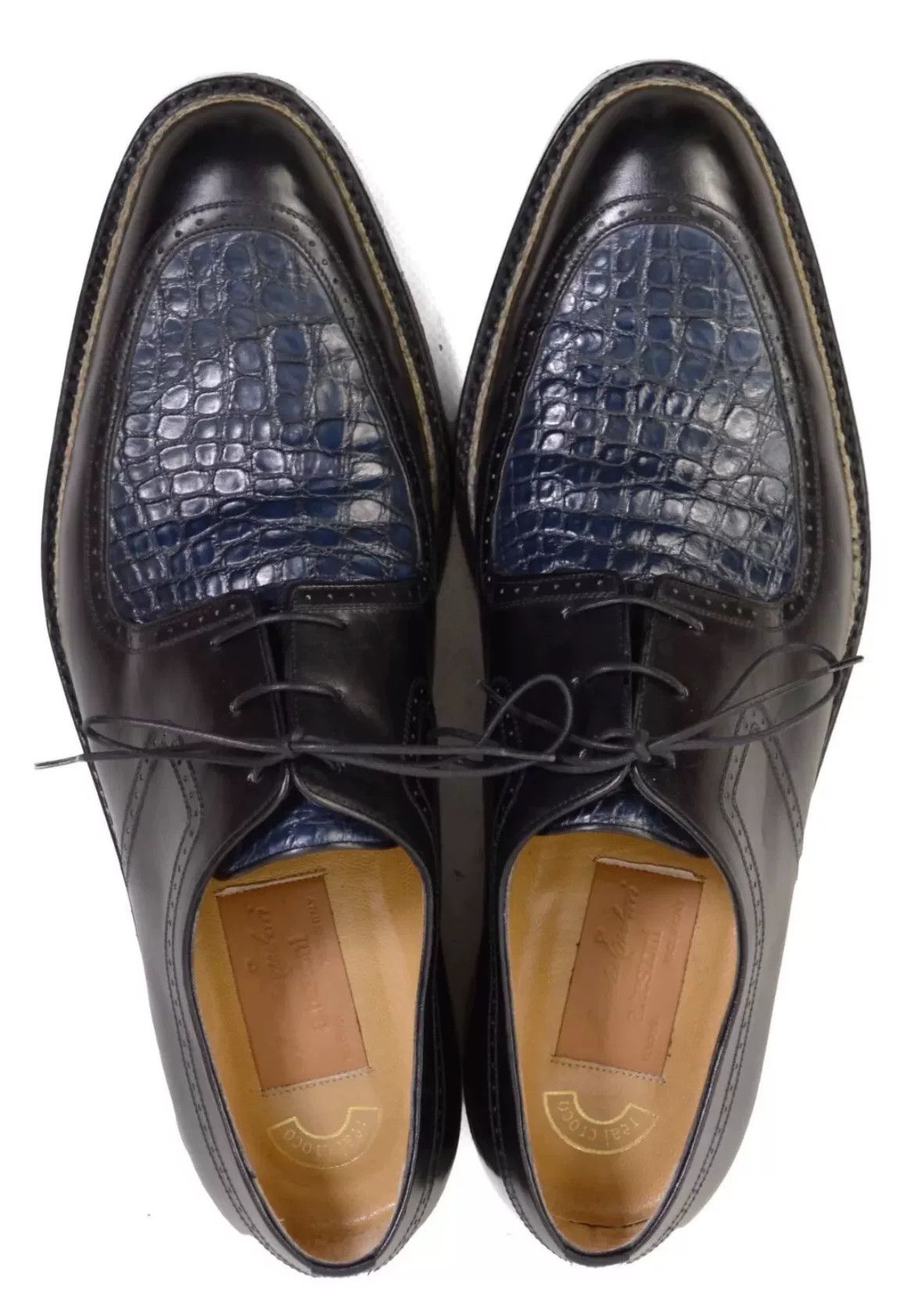 Testoni Testoni Crocodile & Cowhide Men's Shoes Size US 10 / EU 43 - 1 Thumbnail