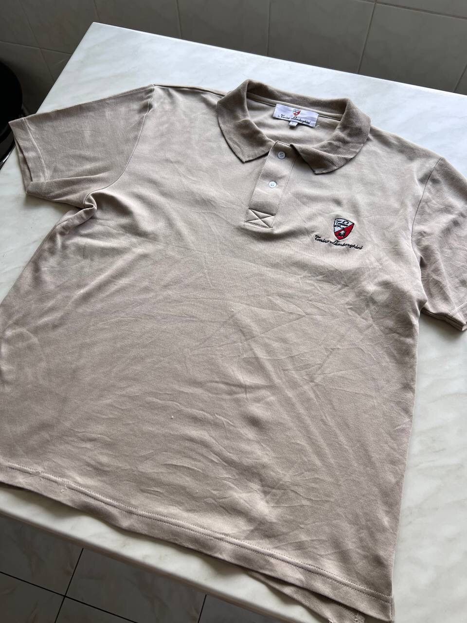 Formula 1 Vintage Tonino Lamborghini Official Polo Shirt Tee Racing Size US L / EU 52-54 / 3 - 3 Thumbnail