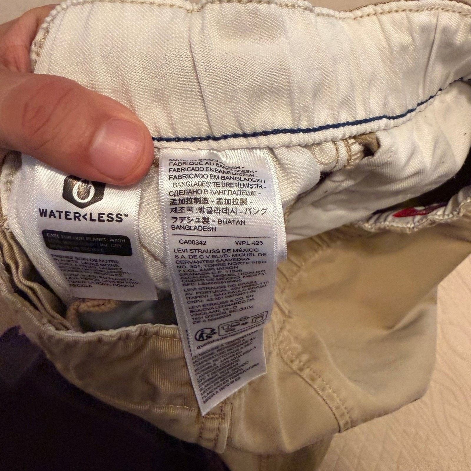 Levi's Levis XX Chino Jogger Men Pants Khaki Cotton Elastic Small S Size US 28 / EU 44 - 7 Thumbnail
