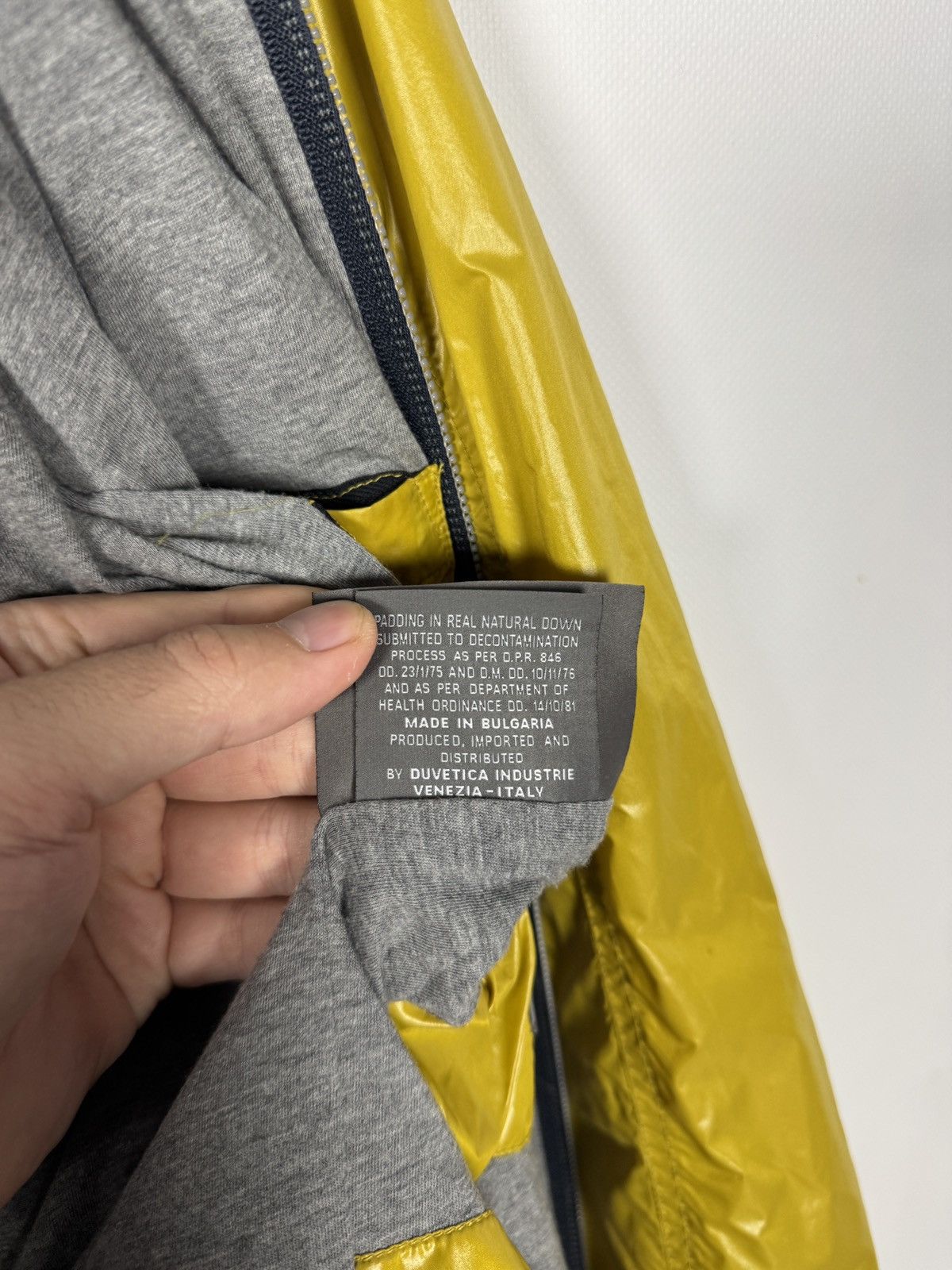 Duvetica Men’s Duvetica Hooded Zip Up Yellow Down Jacket Italy Sz 48 Size US M / EU 48-50 / 2 - 12 Thumbnail