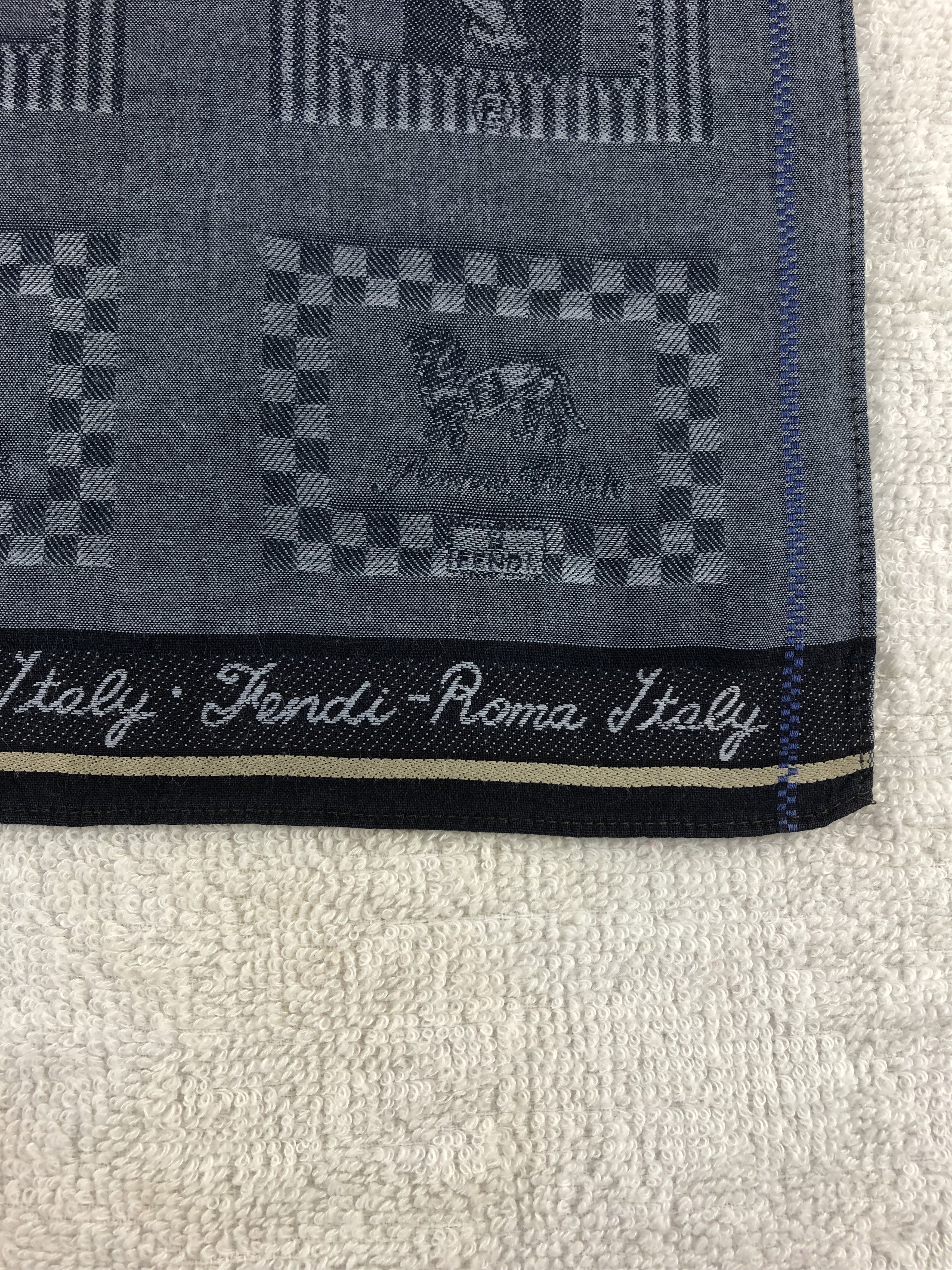Vintage Fendi Roma Handkerchief / Bandana / Neckerchief A1167 Size ONE SIZE - 5 Thumbnail
