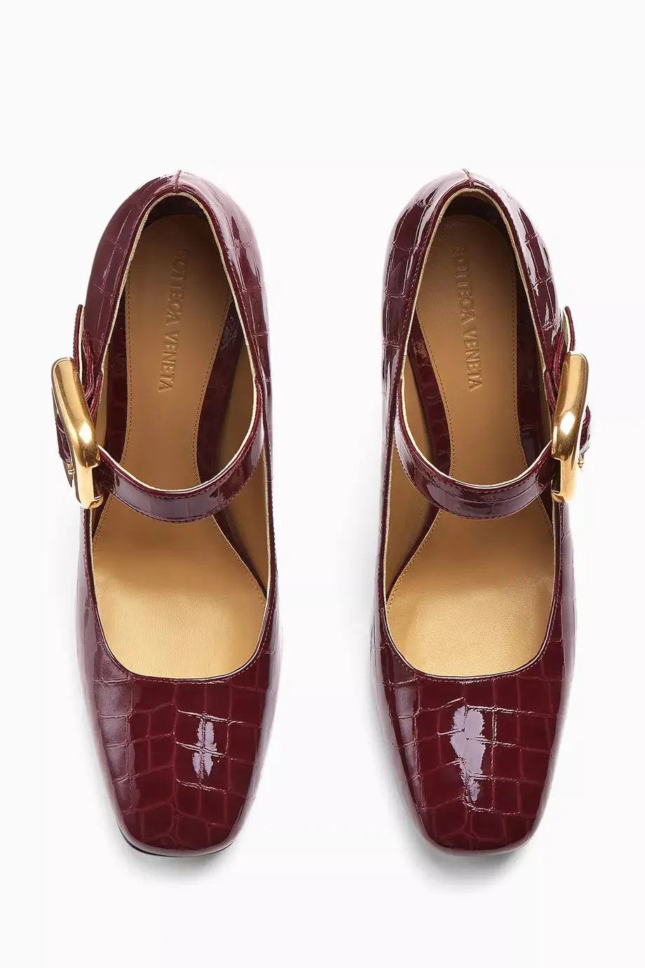 Bottega Veneta o1bcso1str0924 Mostra Mary-Jane Pump in Burgundy Size US 9 / IT 39 - 5 Thumbnail