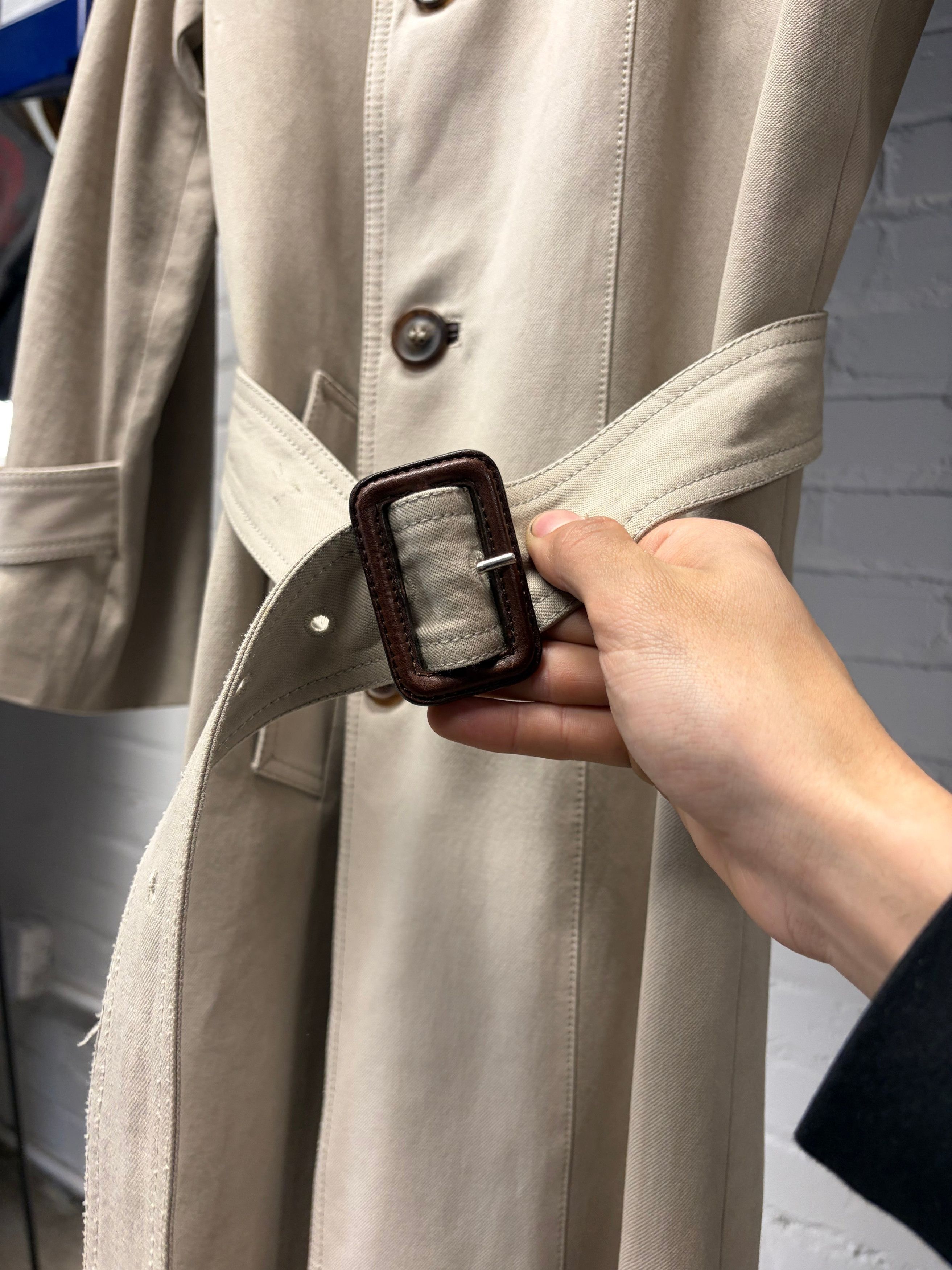 Maison Margiela AW2007 Maison Martin Margiela Tan/Brown Two Tone Trench Coat Size US M / EU 48-50 / 2 - 2 Thumbnail
