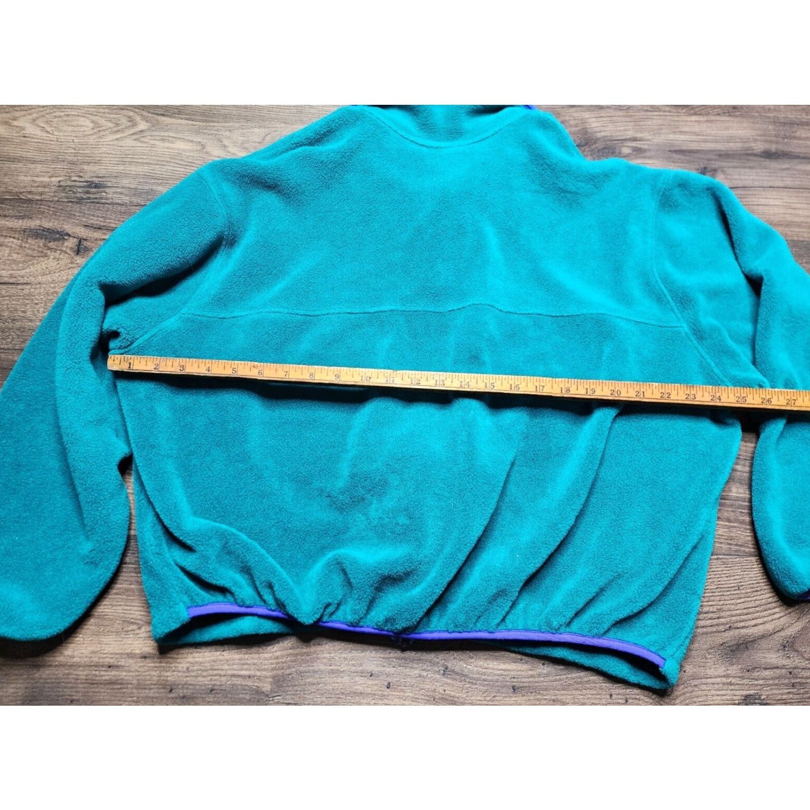 Vintage VINTAGE L.L. Bean Womens XL Green Aqua Logo Fleece Jacket Size L / US 10 / IT 46 - 5 Thumbnail