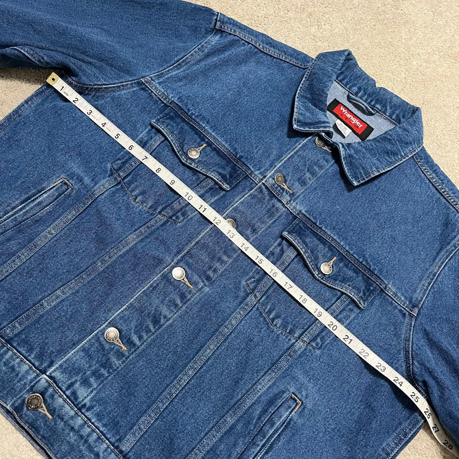 Wrangler Vintage Wrangler Hero Denim Trucker Jacket XL Size US XL / EU 56 / 4 - 7 Thumbnail