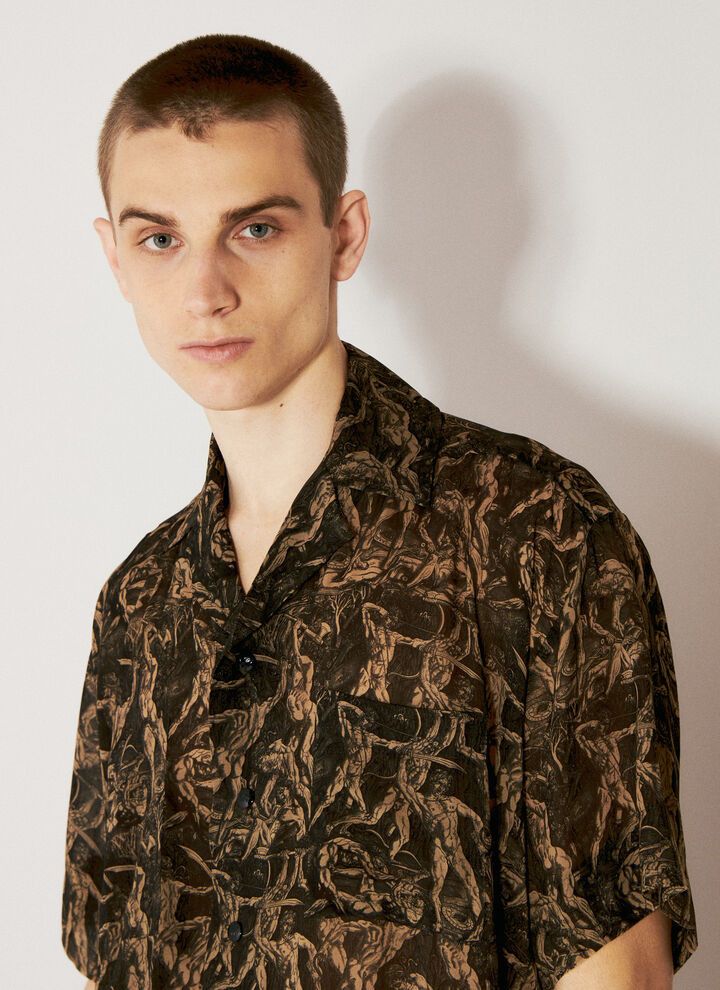Vivienne Westwood o1y0525 Patterned Shirt in Brown Size US S / EU 44-46 / 1 - 2 Thumbnail