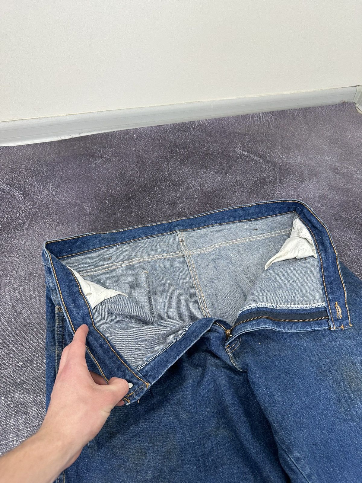 Dickies Vintage Dickies Baggy Distressed Opium Faded USA Work Jeans Size US 42 / EU 58 - 18 Thumbnail