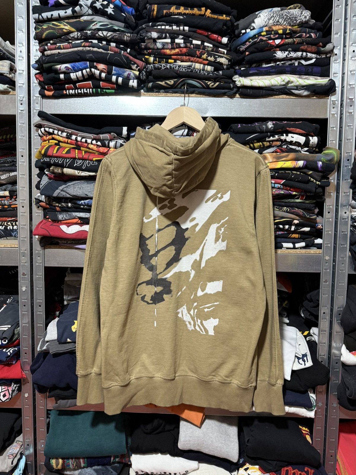 1017 ALYX 9SM Rare Luxury 1017 ALYX 9SM Tan Pullover W/ Prints Hoodie Y2K Size US L / EU 52-54 / 3 - 2 Thumbnail