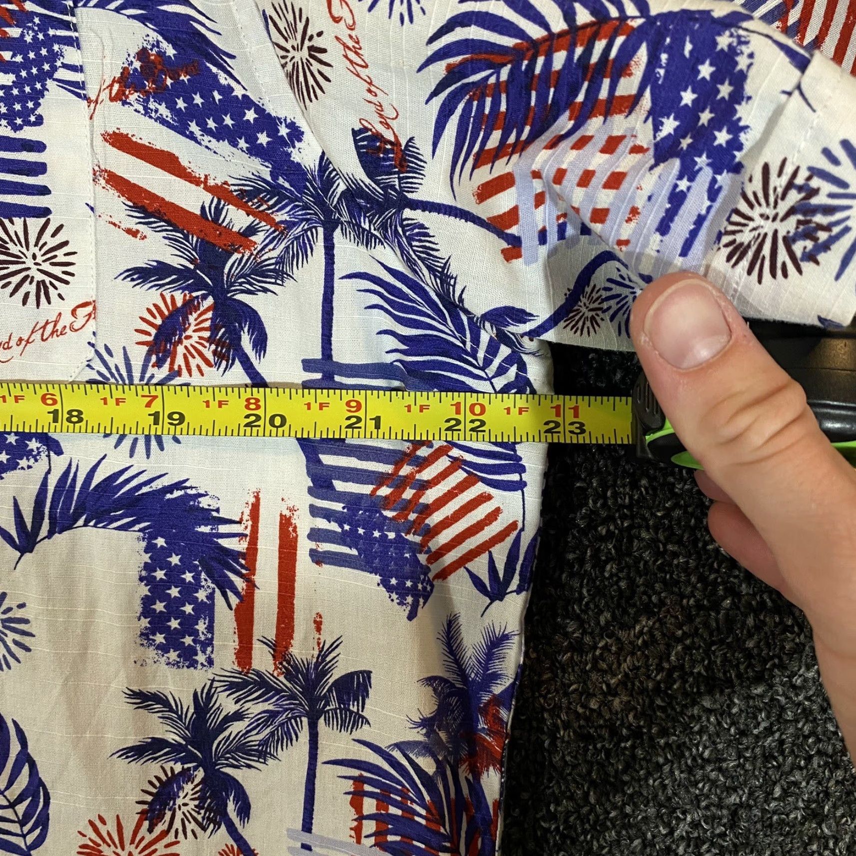 Vintage VINTAGE Tricots St Raphael Shirt Mens Large Blue Red Button-Down Men USA July 4th Size US L / EU 52-54 / 3 - 6 Thumbnail