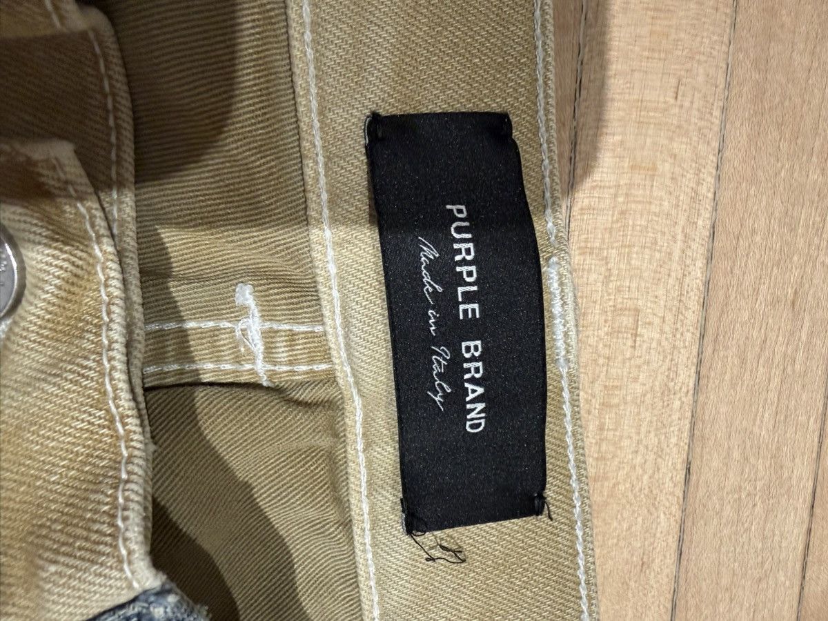 Purple Brand Purple Brand P001 Jeans – Sand & Indigo Colourblock – W32 Size US 32 / EU 48 - 11 Thumbnail
