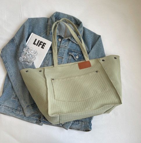 Japanese Brand Huskycat artistic canvas tote Size ONE SIZE - 8 Thumbnail