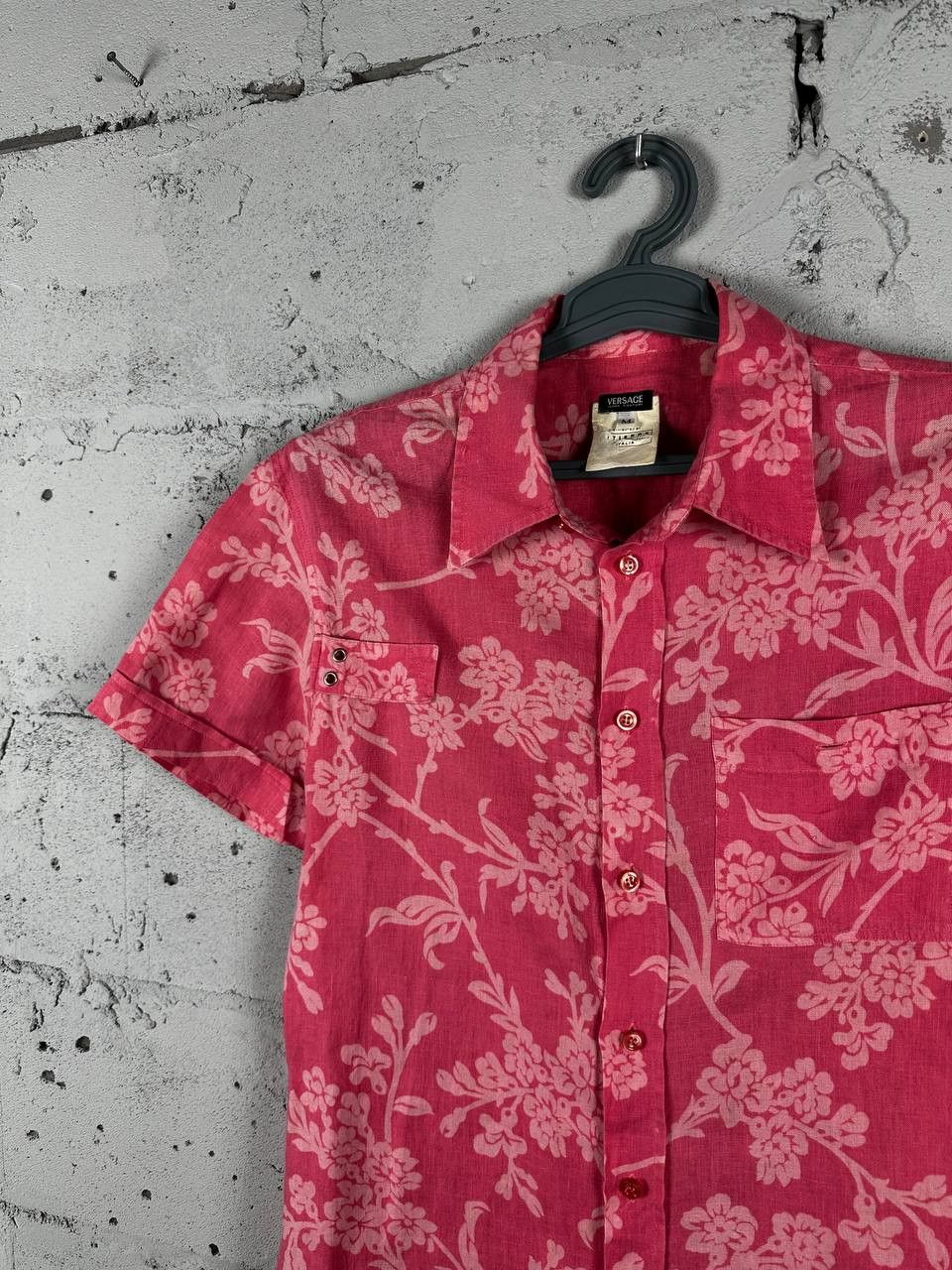 Versace × Versace Jeans Couture Vintage Versace Jeans Hawaii Button SS Shirt Size US M / EU 48-50 / 2 - 3 Thumbnail