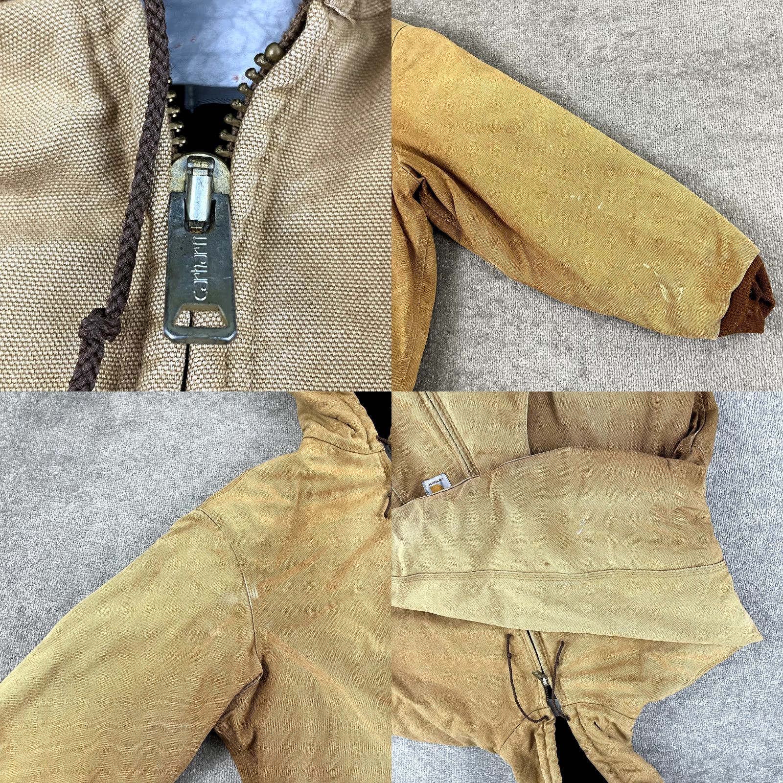 Carhartt CARHARTT Jacket Mens 3XL Brown Workwear Hooded Fleece Lined Zip Mid-Length Outdoor Casual, Classic, Outerwear, Winters Size US XXL / EU 58 / 5 - 8 Thumbnail