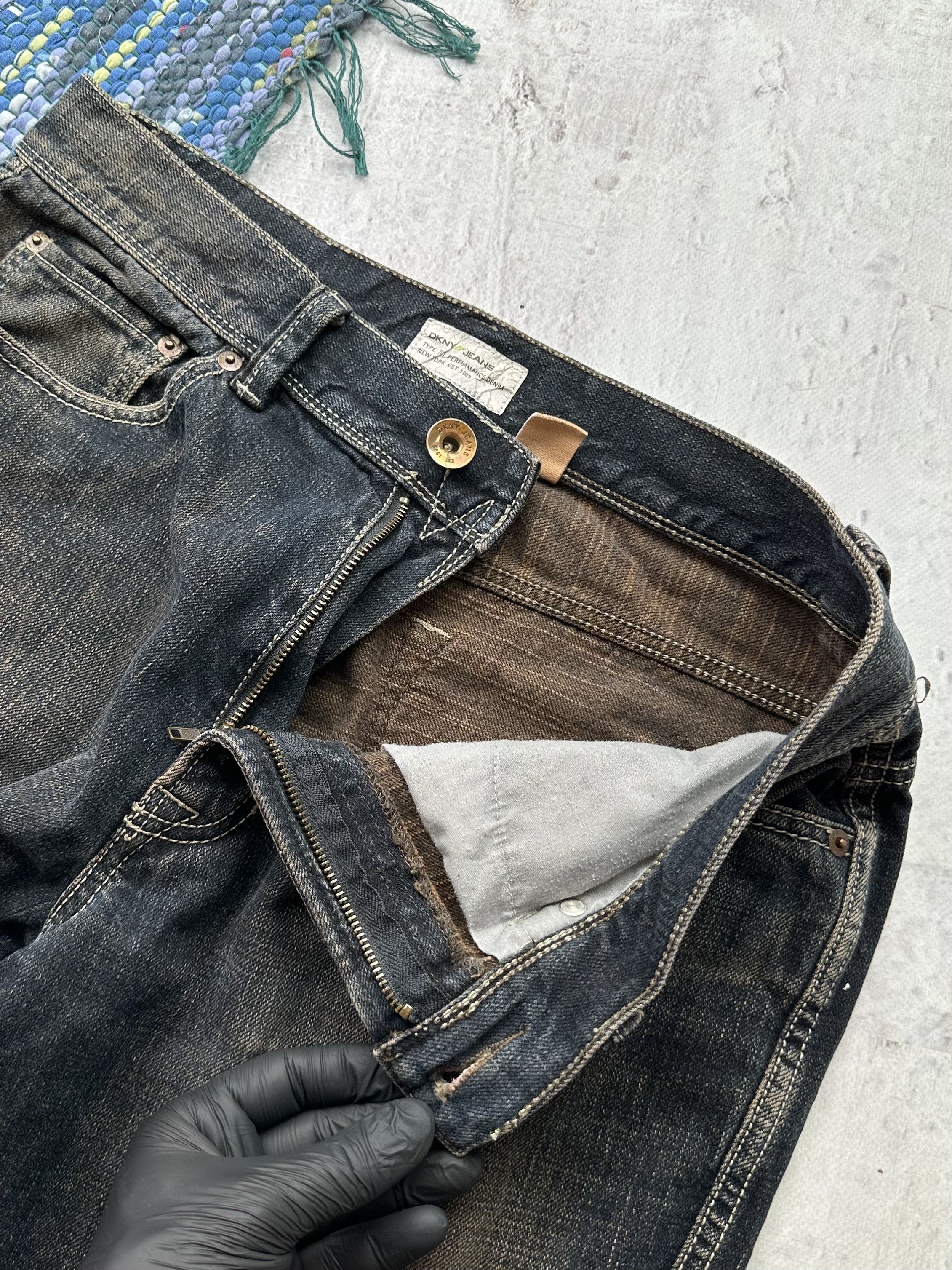 DKNY DKNY Vintage Faded Baggy Jeans A570(213) Size US 32 / EU 48 - 4 Thumbnail