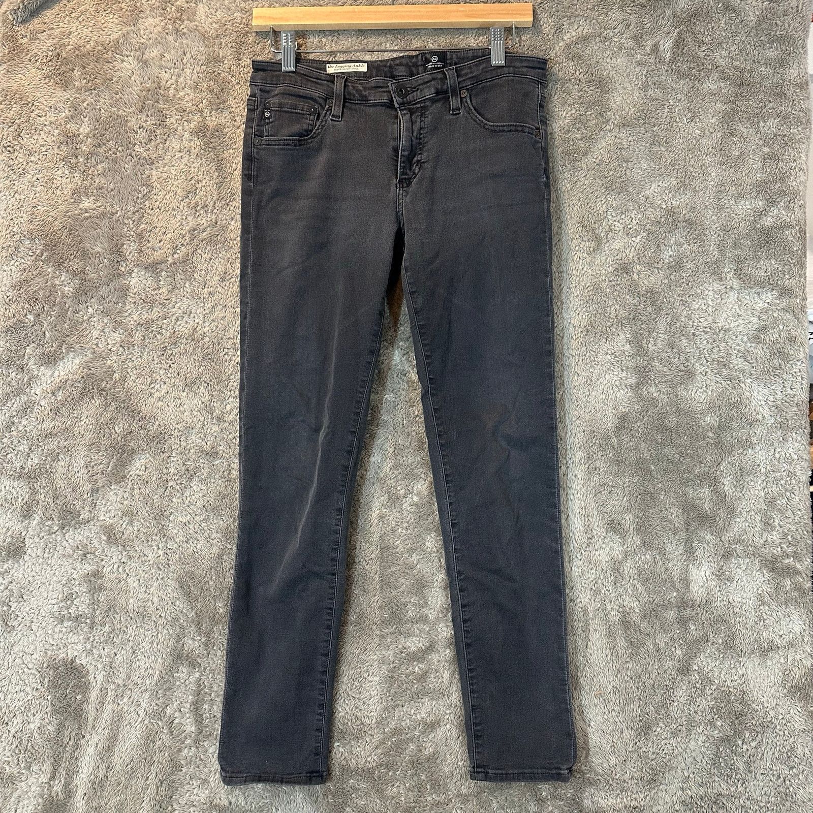 AG Adriano Goldschmied AG Adriano Goldschmied Ankle Skinny Faded Black Jeans 30 Size 30" / US 8 / IT 44 - 1 Thumbnail
